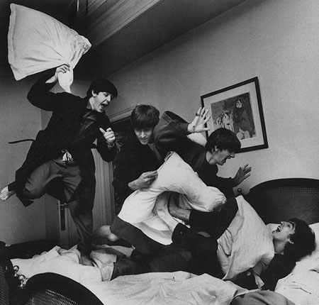'Beatles, pillow fight' by Harry Benson